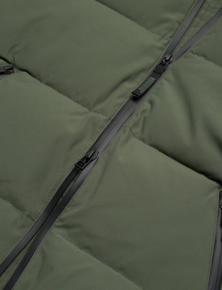 Woodbird - WBJoseph Tech Long Jacket - dunjakker - army - 3