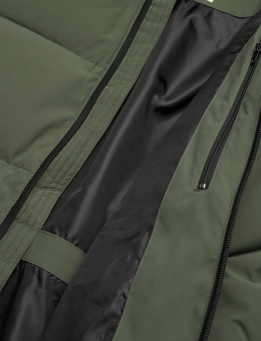 Woodbird - WBJoseph Tech Long Jacket - dunjakker - army - 4