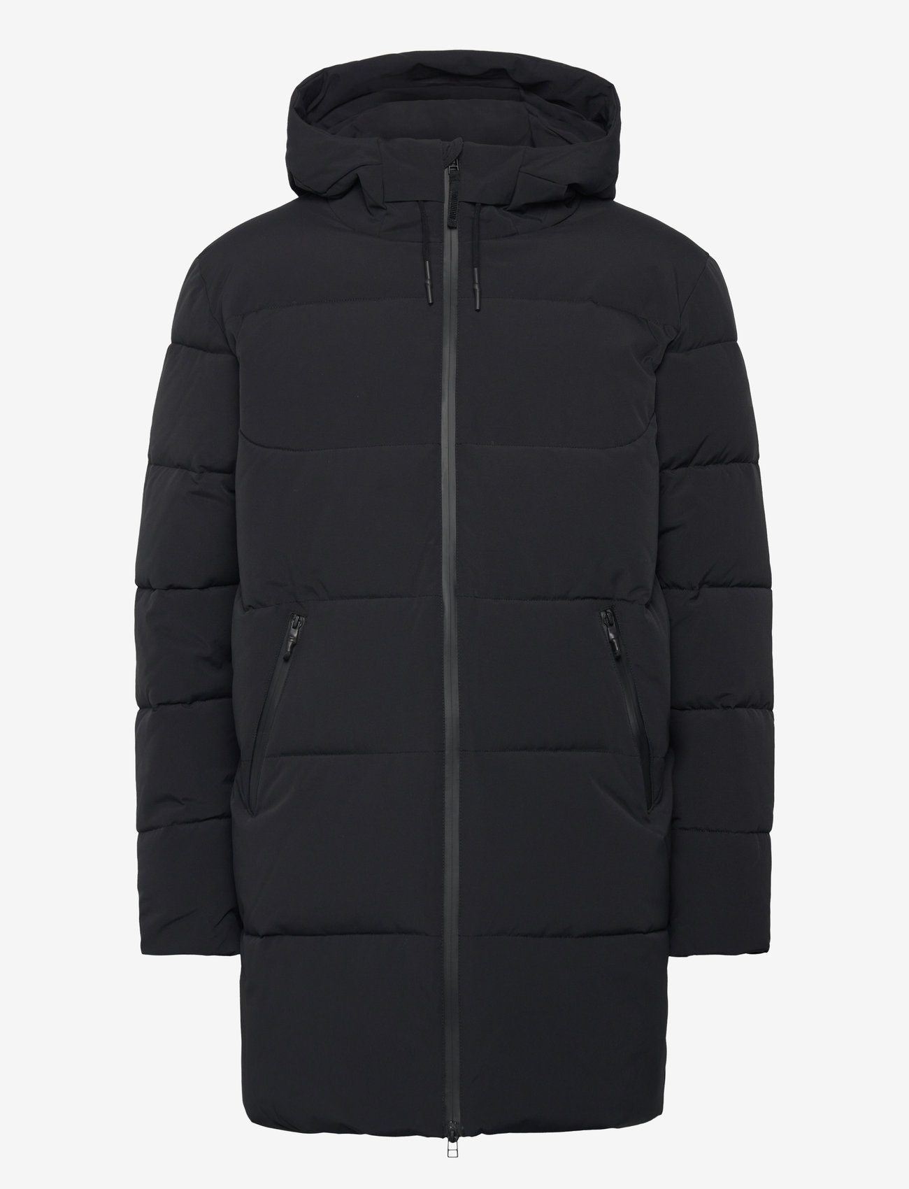 Woodbird - WBJoseph Tech Long Jacket - vinterjackor - black - 0