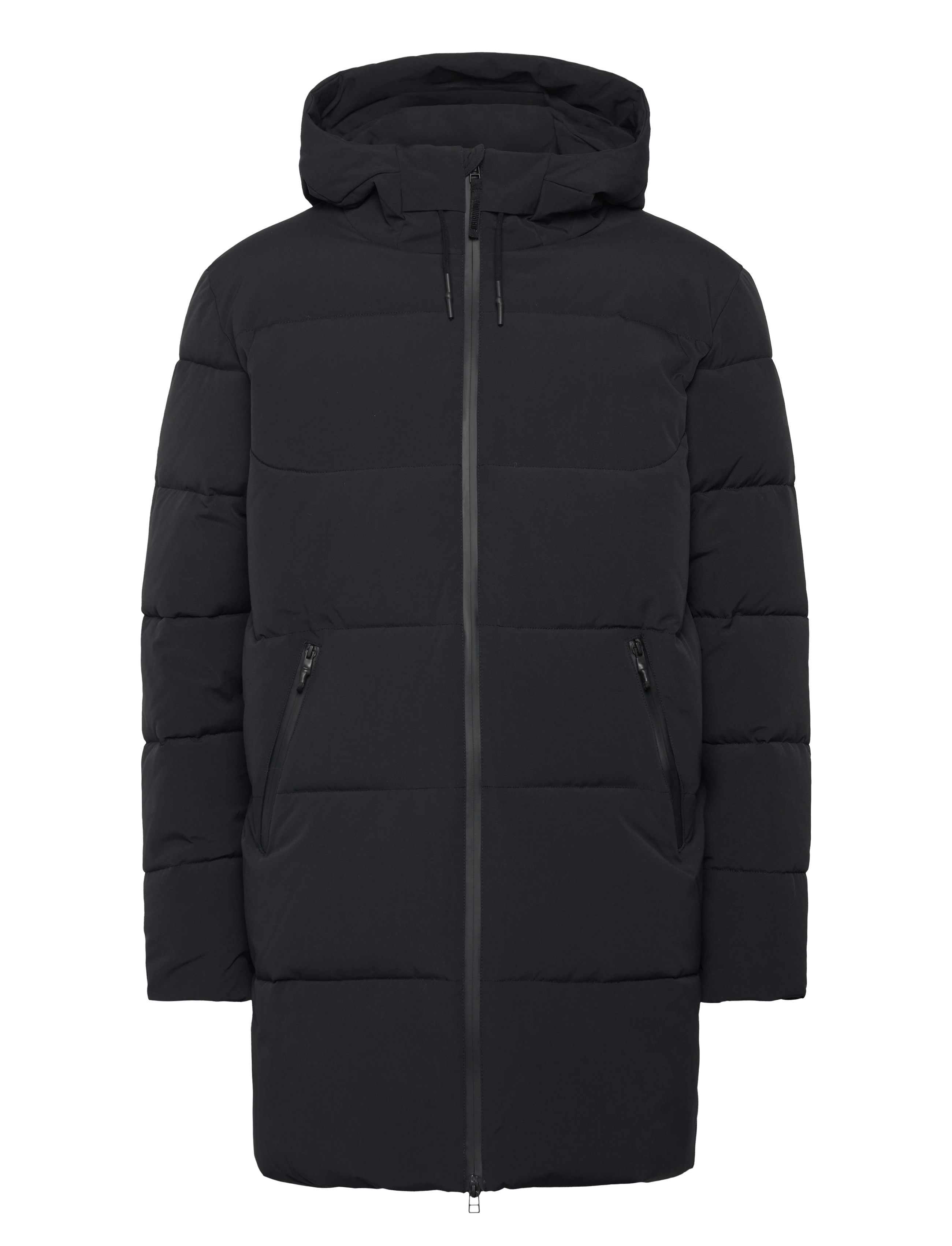 Woodbird WBJoseph Tech Long Jacket - Overtøj - BLACK / black