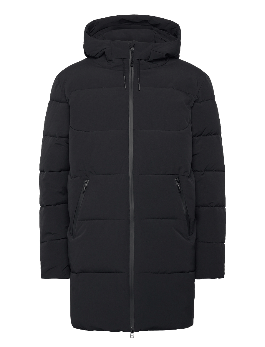 Woodbird - WBJoseph Tech Long Jacket - daunenjacken - black - 0