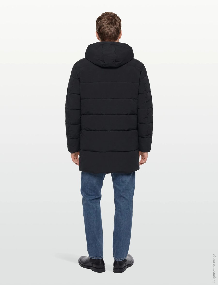 Woodbird - WBJoseph Tech Long Jacket - donsjassen - black - 4