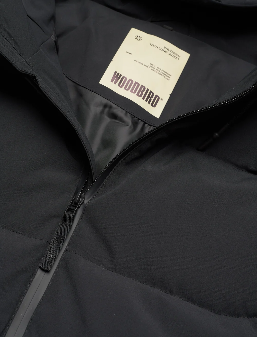 Woodbird - WBJoseph Tech Long Jacket - vinterjakker - black - 2