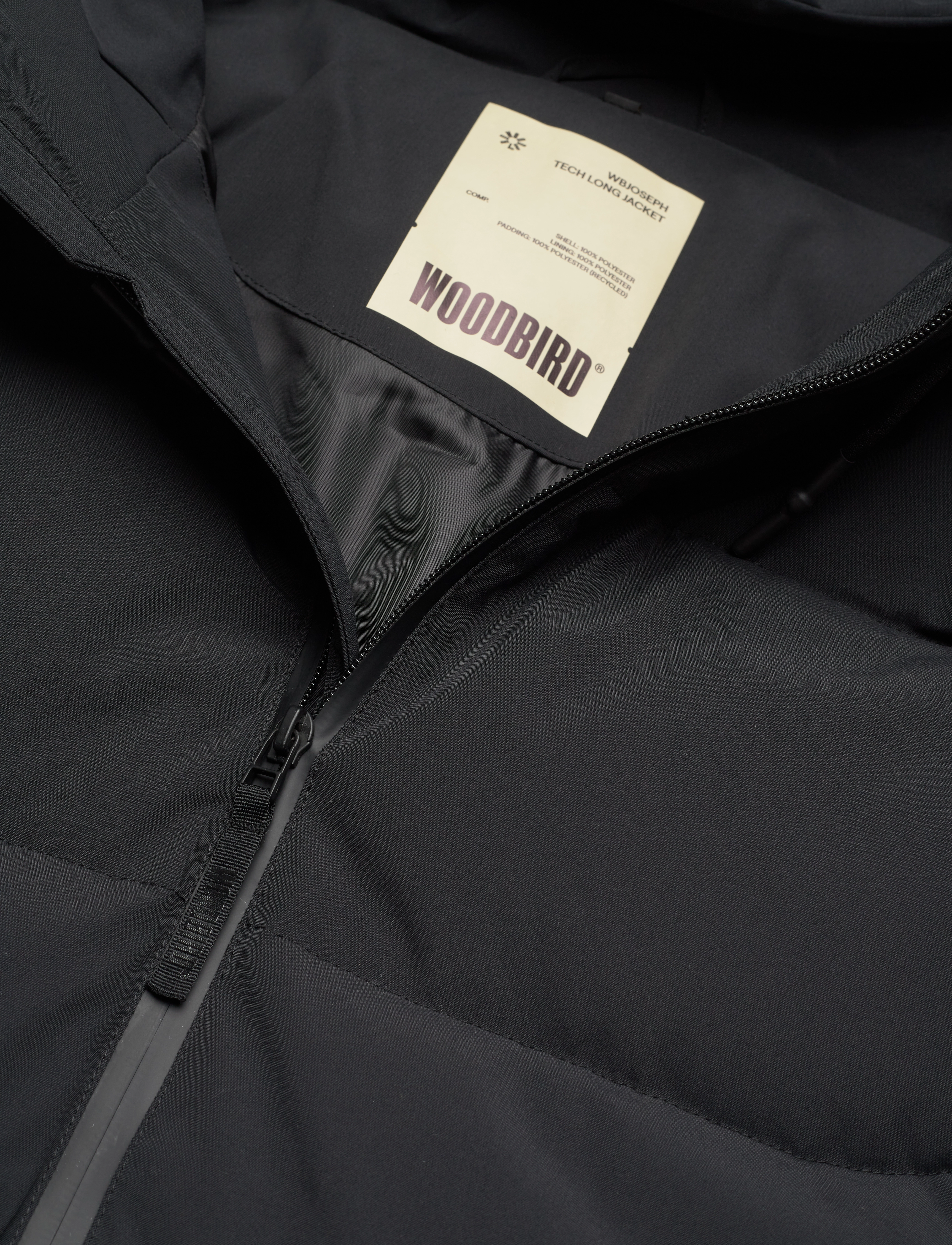 Woodbird - WBJoseph Tech Long Jacket - daunenjacken - black - 2