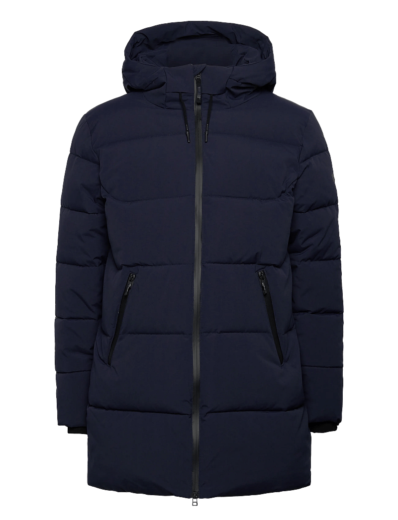 Woodbird - WBJoseph Tech Long Jacket - dunjakker - navy - 0