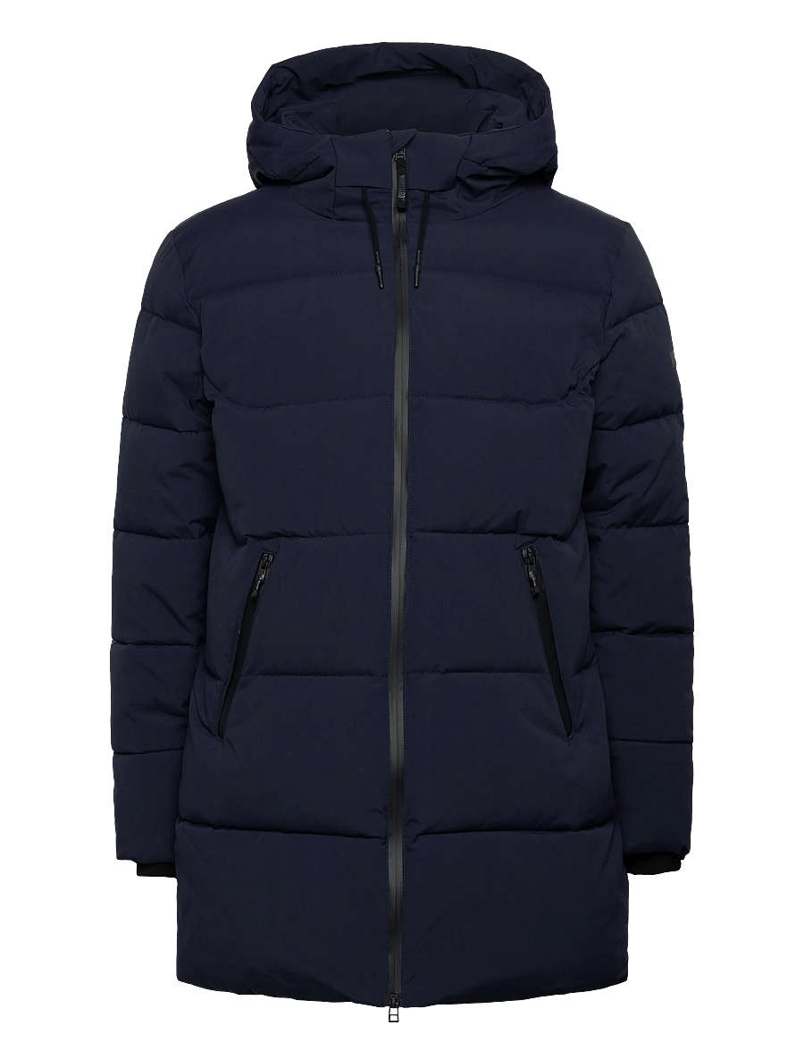 Woodbird - WBJoseph Tech Long Jacket - daunenjacken - navy - 0
