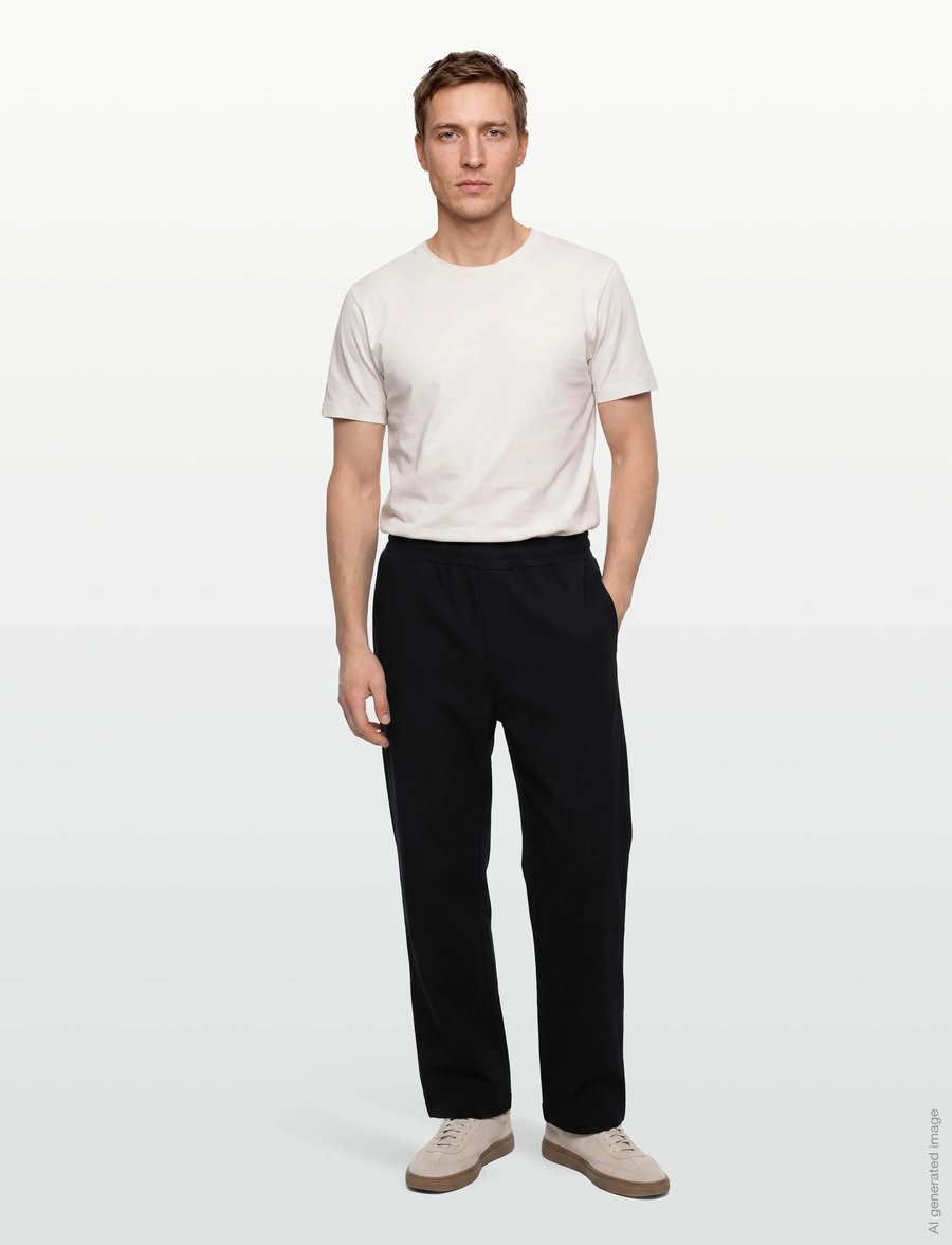 Woodbird - WBHung String Pant - freizeithosen - black - 0
