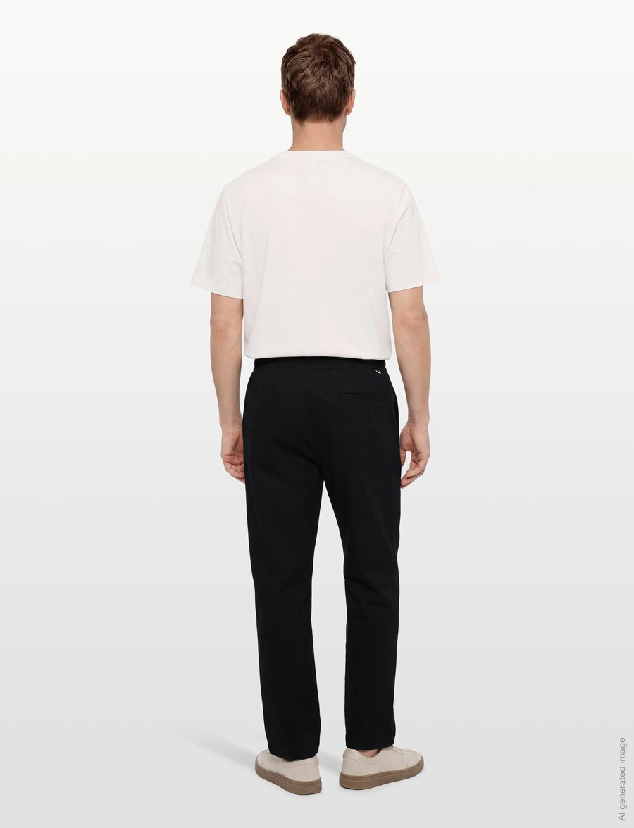 Woodbird - WBHung String Pant - freizeithosen - black - 4