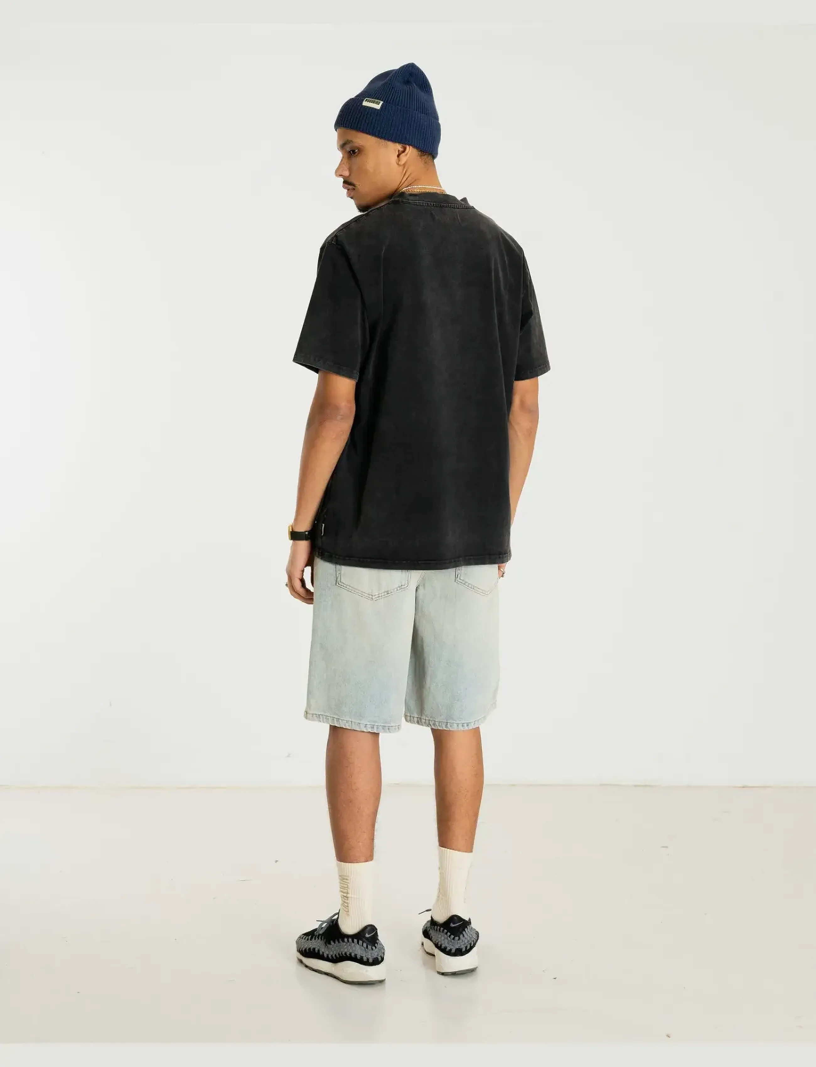 Woodbird - WBBaine Washed Tee - korte mouwen - black - 5