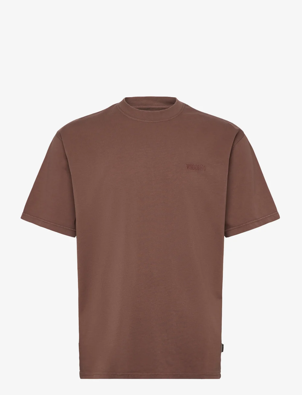 Woodbird - WBBaine Washed Tee - kortärmade t-shirts - brown - 1