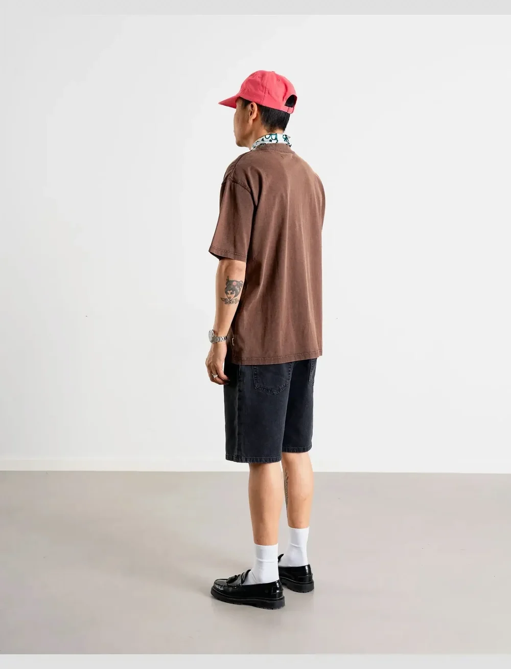 Woodbird - WBBaine Washed Tee - kortärmade t-shirts - brown - 4