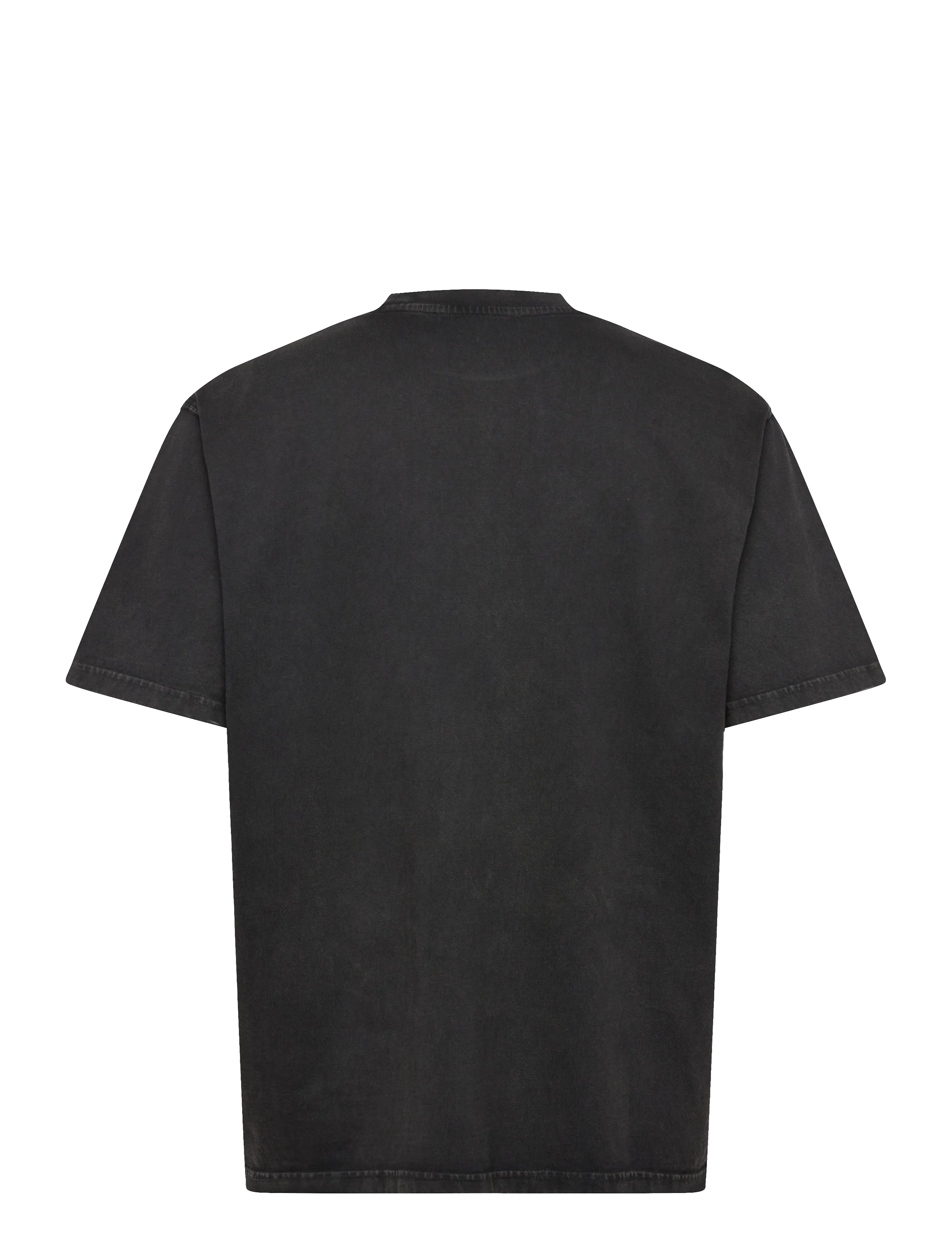 Woodbird - WBBaine Washed Tee - short-sleeved t-shirts - washed black - 1