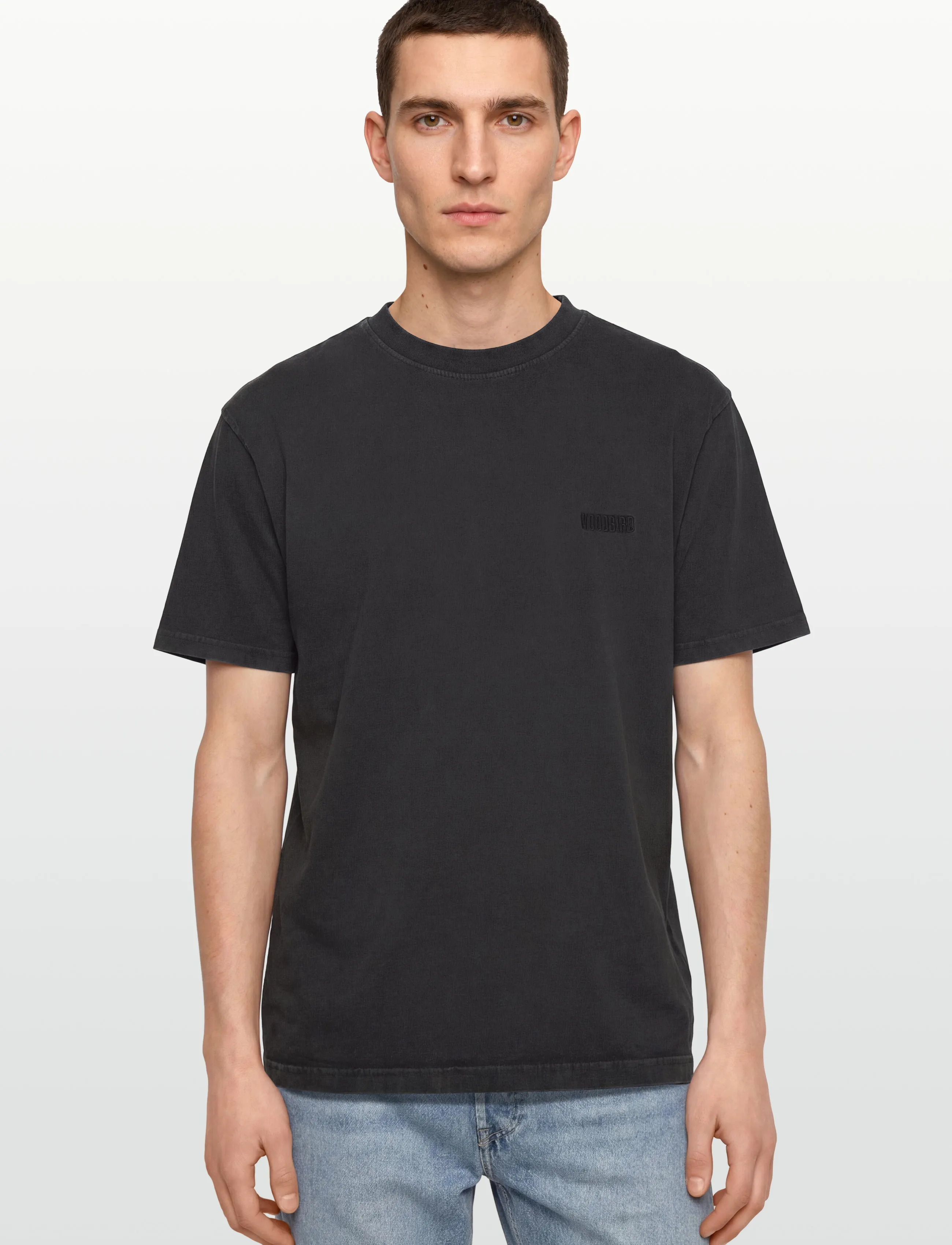 Woodbird - WBBaine Washed Tee - lühikeste varrukatega t-särgid - washed black - 3