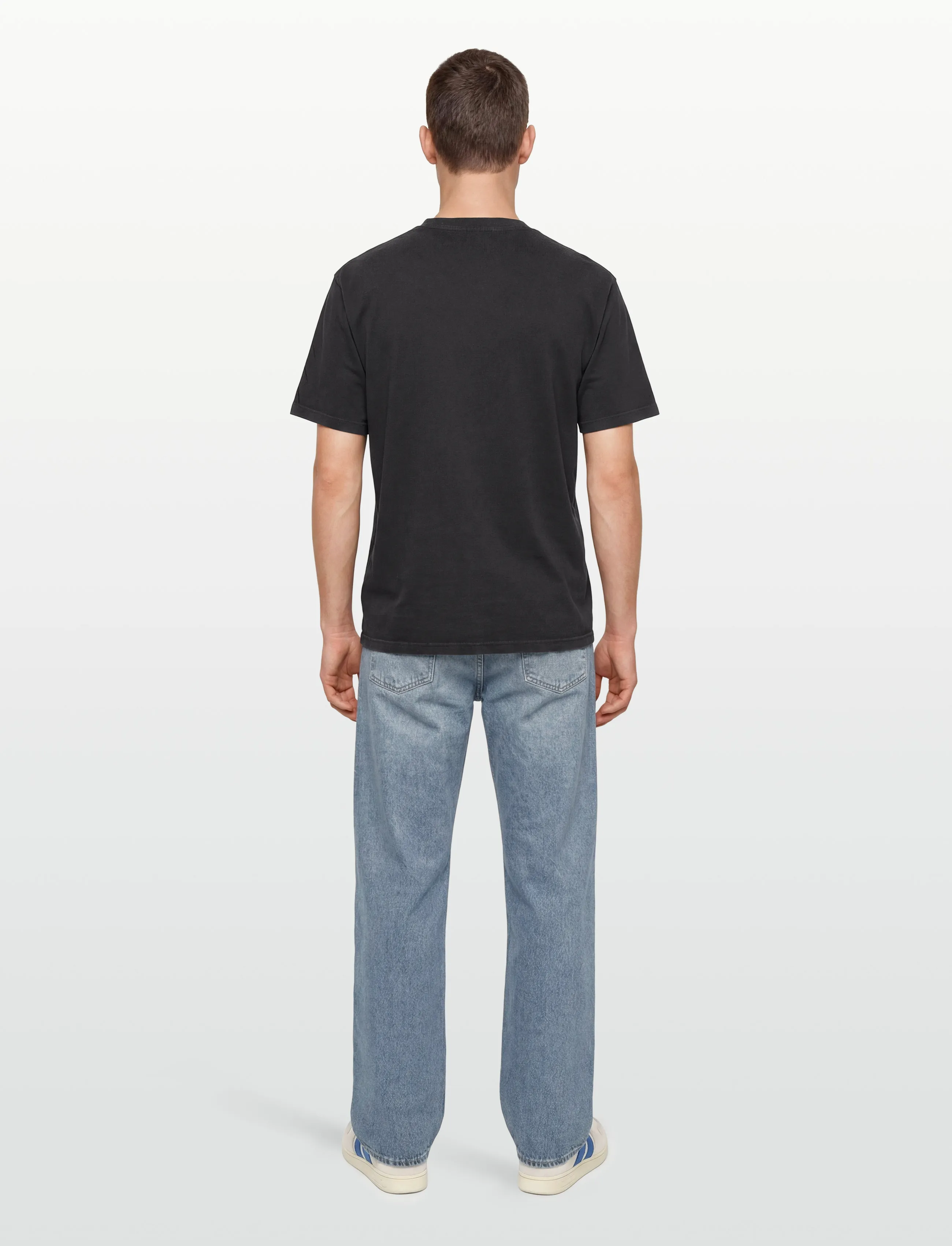 Woodbird - WBBaine Washed Tee - lühikeste varrukatega t-särgid - washed black - 4