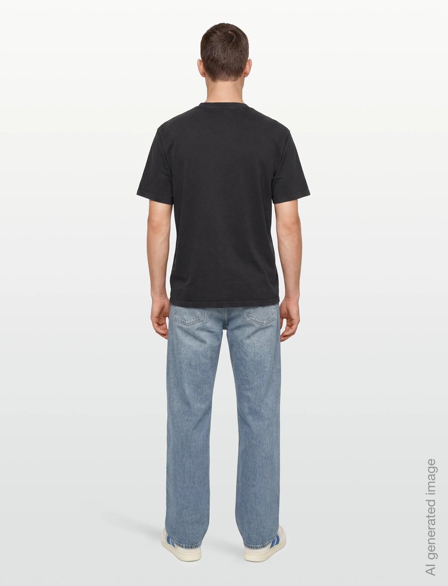 Woodbird - WBBaine Washed Tee - lühikeste varrukatega t-särgid - washed black - 4