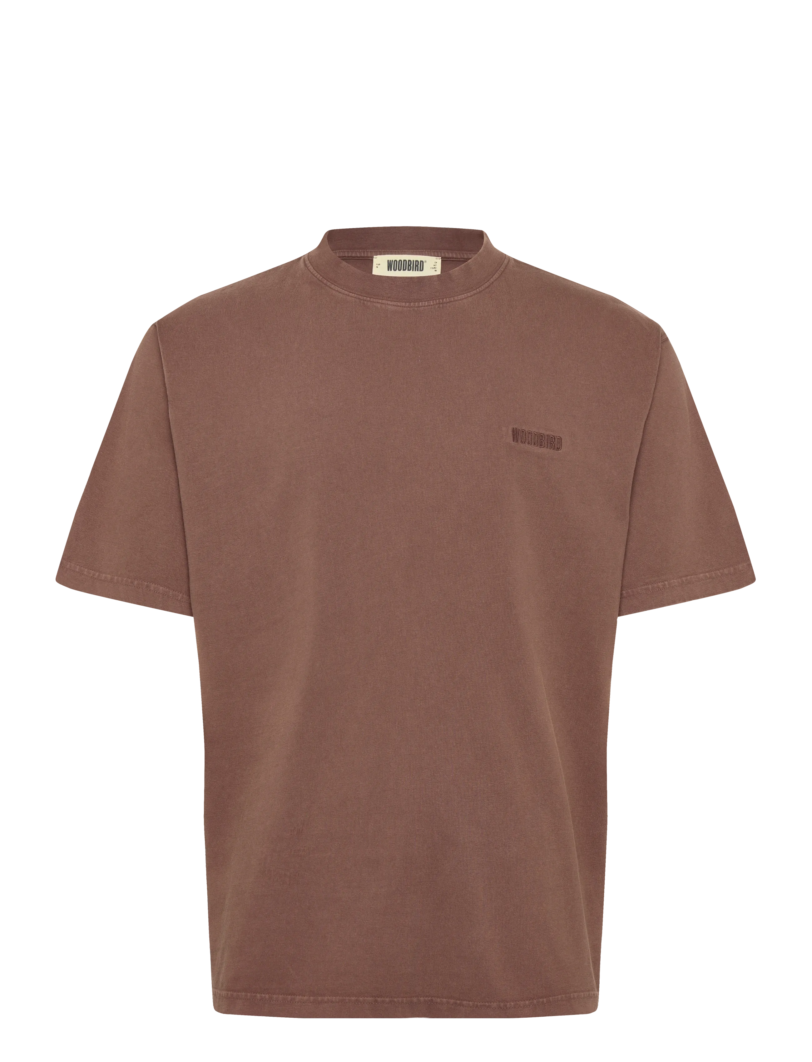 WOODBIRD Wbbaine Washed Tee Braun - XXL - Herren