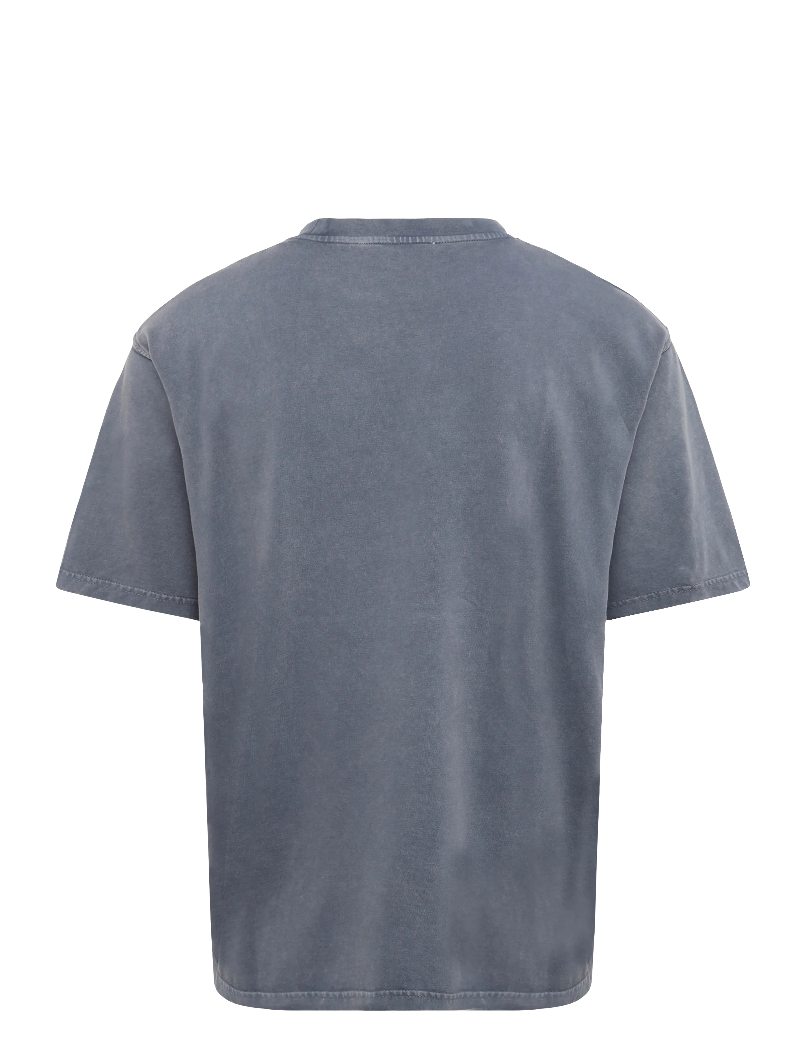 Woodbird - WBBaine Washed Tee - kortärmade t-shirts - washed slate blue - 1