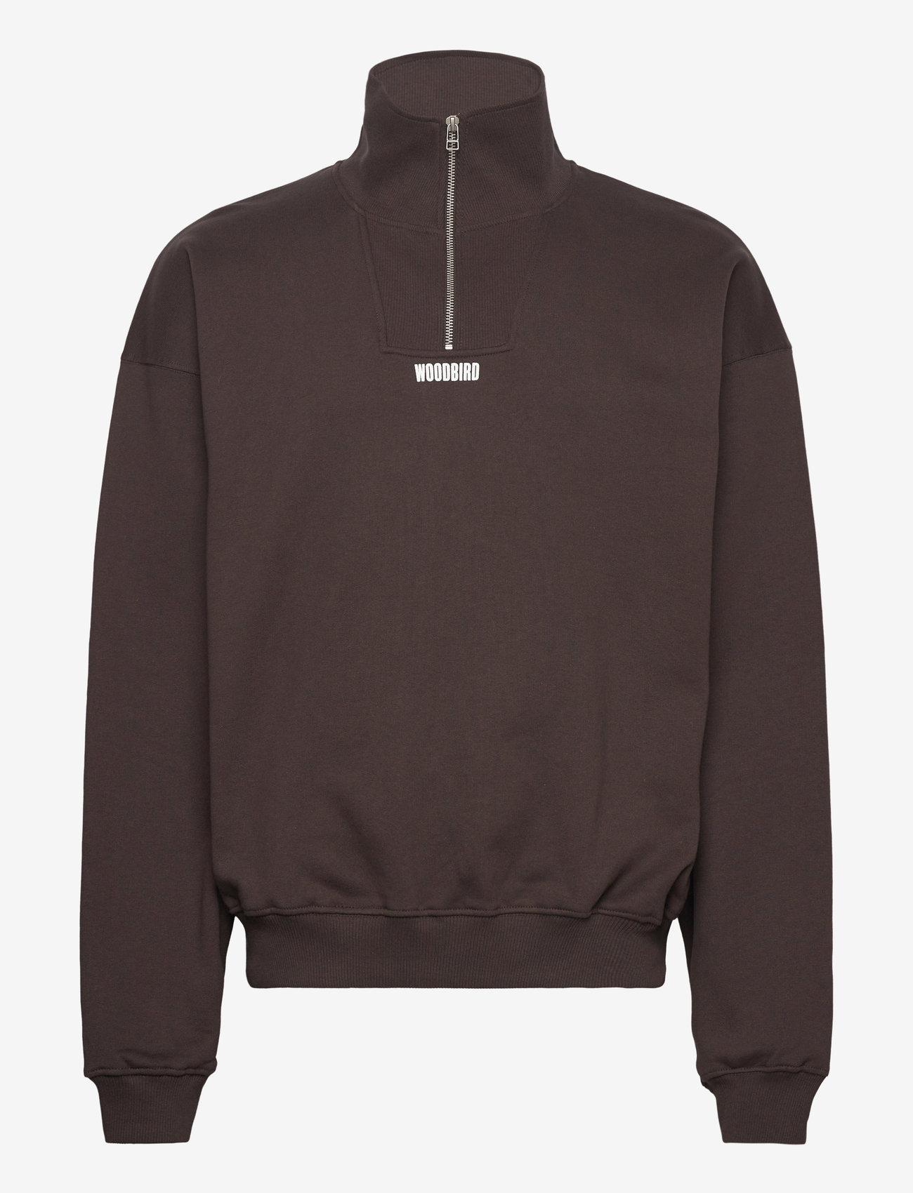 Woodbird - WBLee Half Zip - sweatshirts - brown - 0