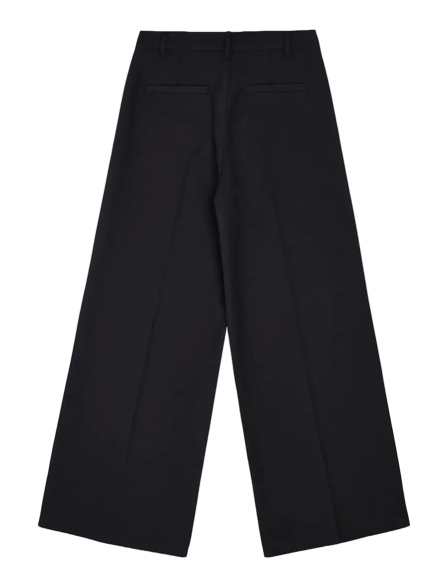 Woodbird - WBSoul Straight Pant - hosen mit weitem bein - black - 2