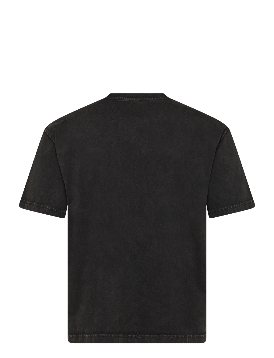 Woodbird - WBBalo Washed Tee - t-shirts - washed black - 2