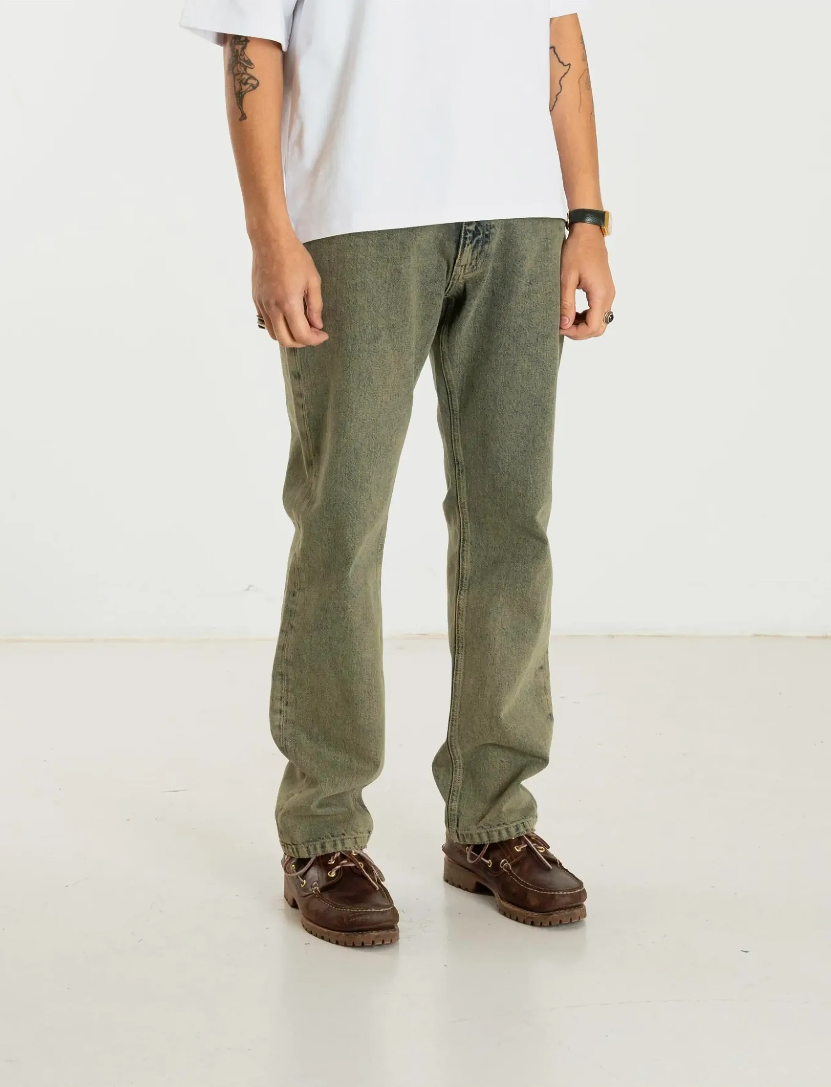 Woodbird - WBJay Dirt Jeans - regular jeans - dark green - 3