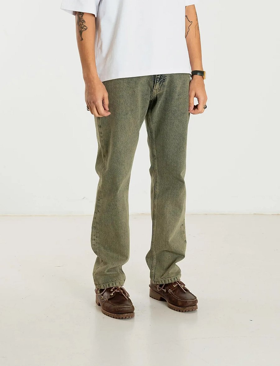 Woodbird - WBJay Dirt Jeans - klassikalised teksad - dark green - 3