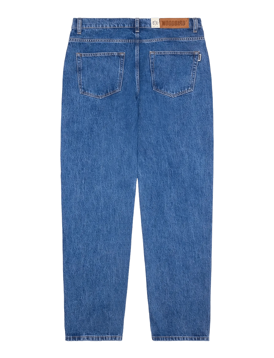 Woodbird - WBLeroy stone Jeans - džinsi ar platiem galiem - blue - 1