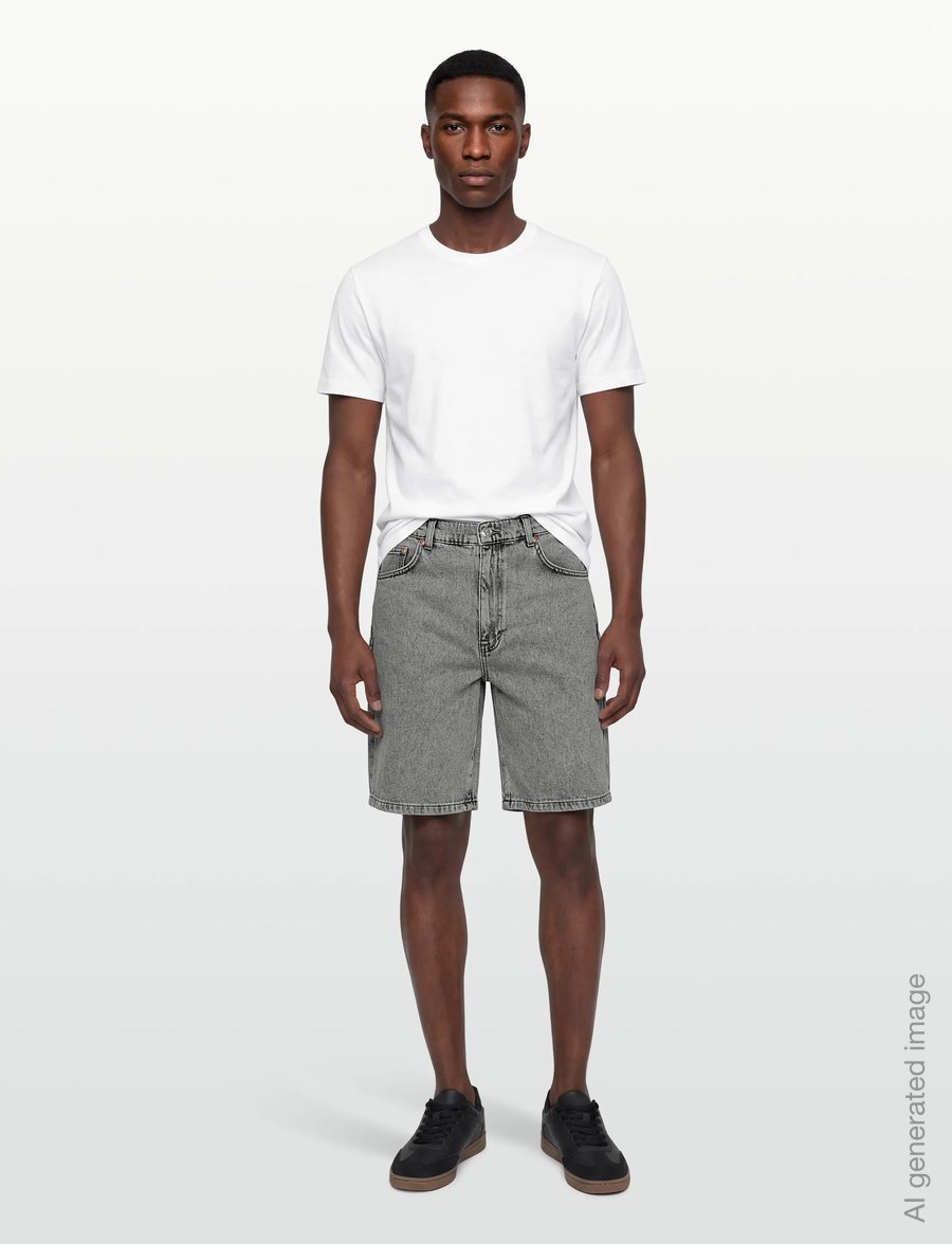 Woodbird - WBLeroy Ash Grey Shorts - jeansshorts - grey - 0