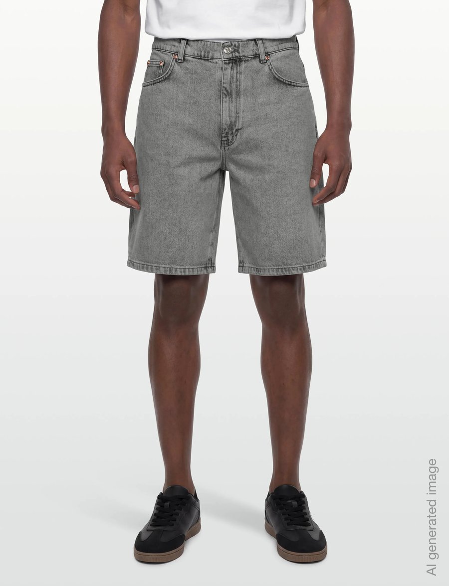 Woodbird - WBLeroy Ash Grey Shorts - jeansshorts - grey - 3