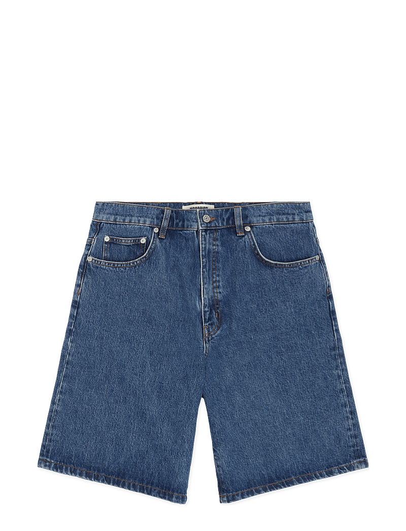 Woodbird - WBRami Stone Shorts - farkkushortsit - blue - 1
