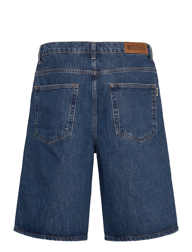 Woodbird - WBRami Stone Shorts - farkkushortsit - blue - 2