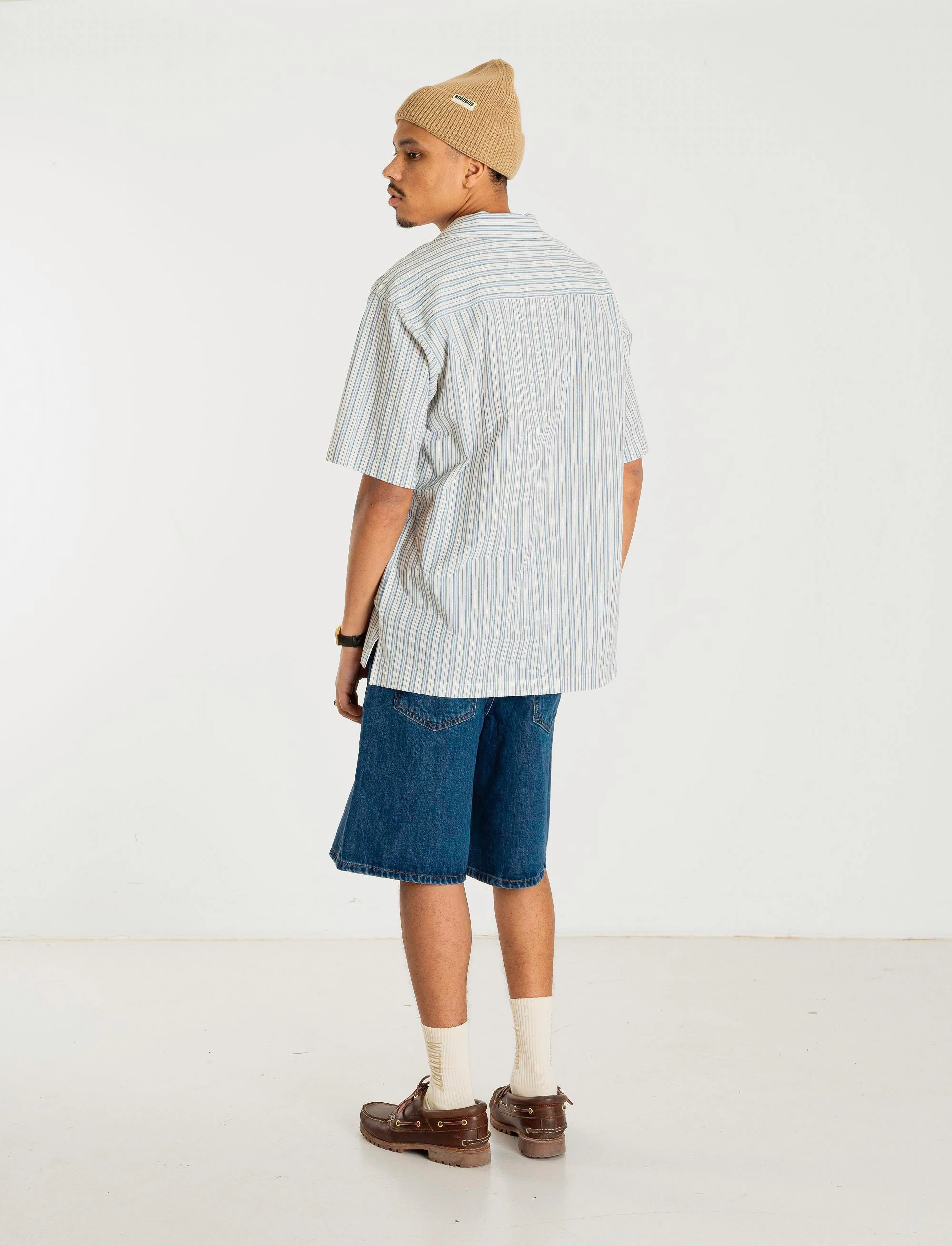 Woodbird - WBRami Stone Shorts - blue - 3