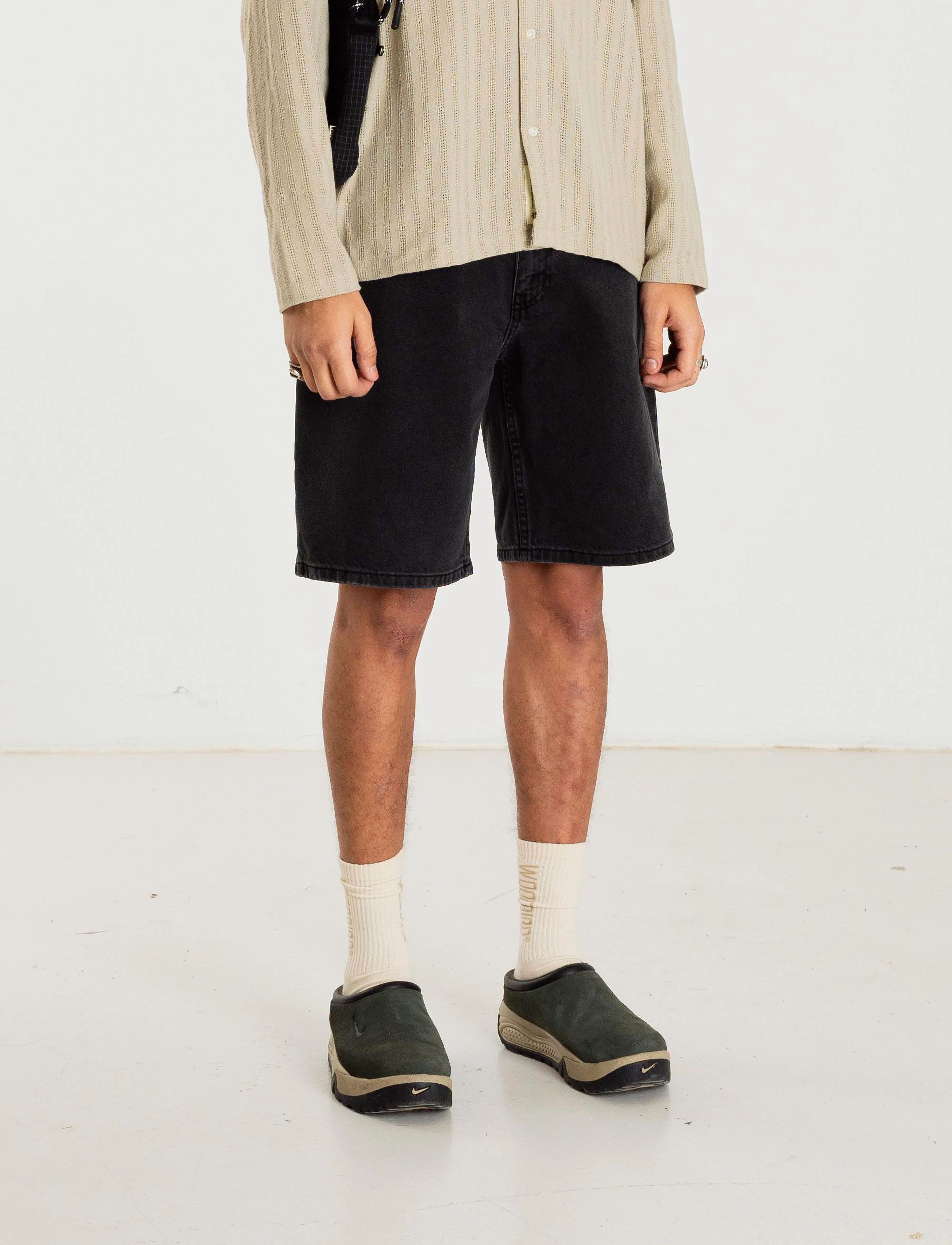 Woodbird - WBRami Crow Shorts - jeans shorts - black vintage - 2