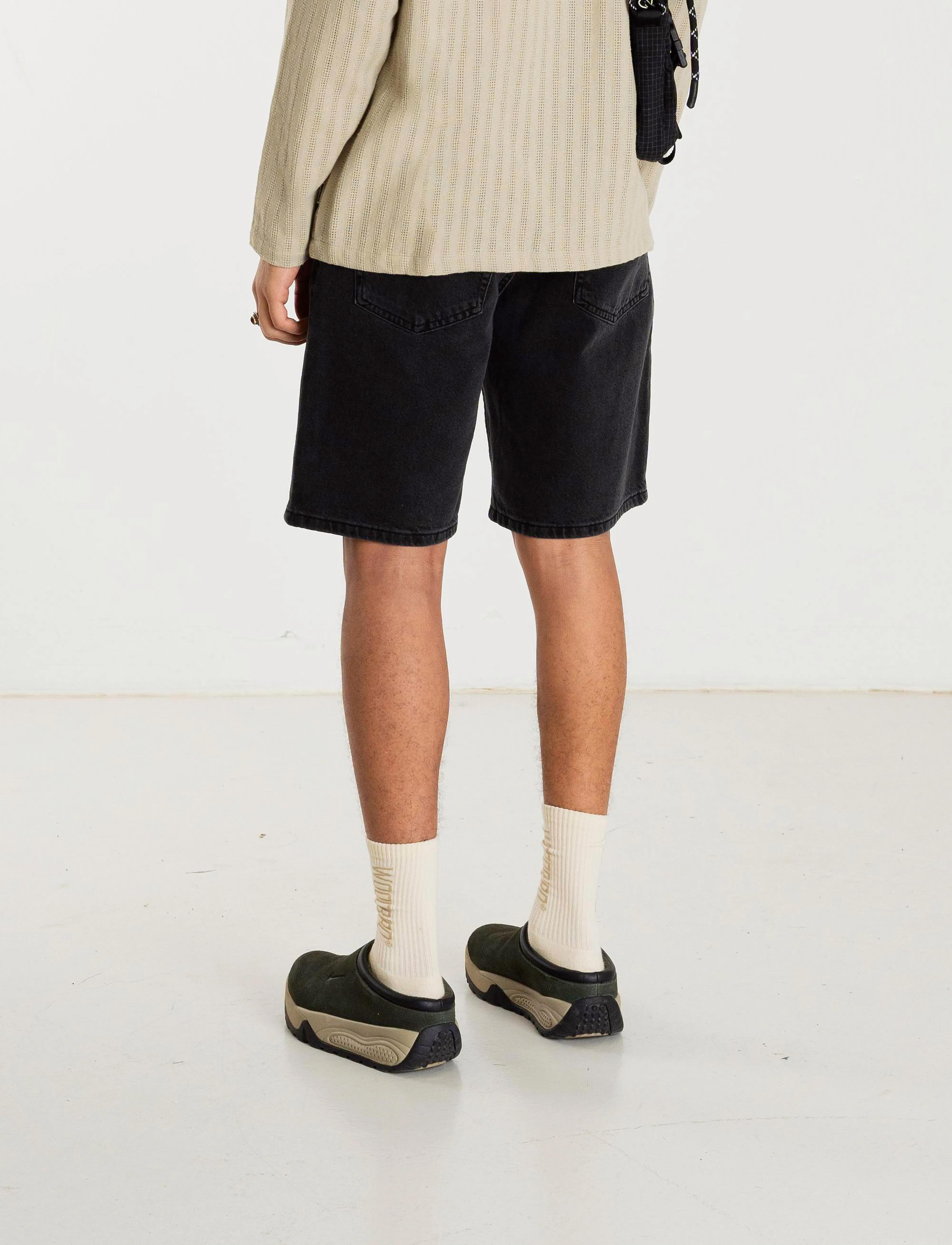 Woodbird - WBRami Crow Shorts - jeans shorts - black vintage - 3
