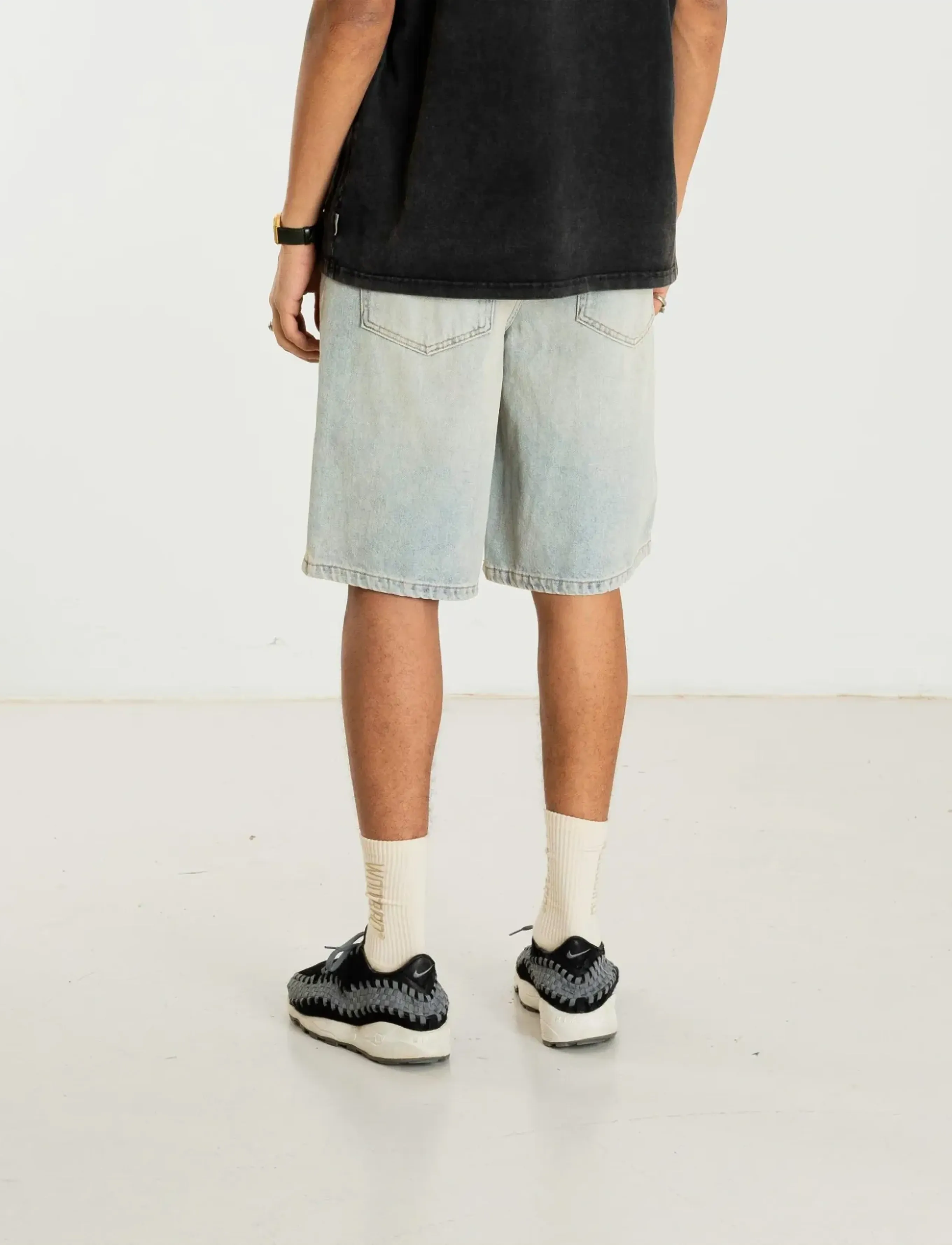 Woodbird - WBLeroy Dawn Shorts - jorts - light blue - 3