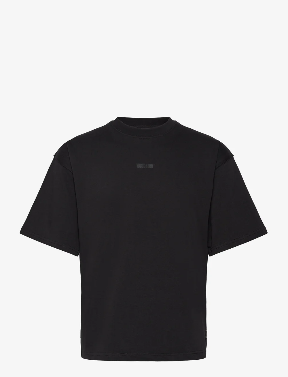 Woodbird - WBBeam Base Tee - kortærmede t-shirts - black - 1
