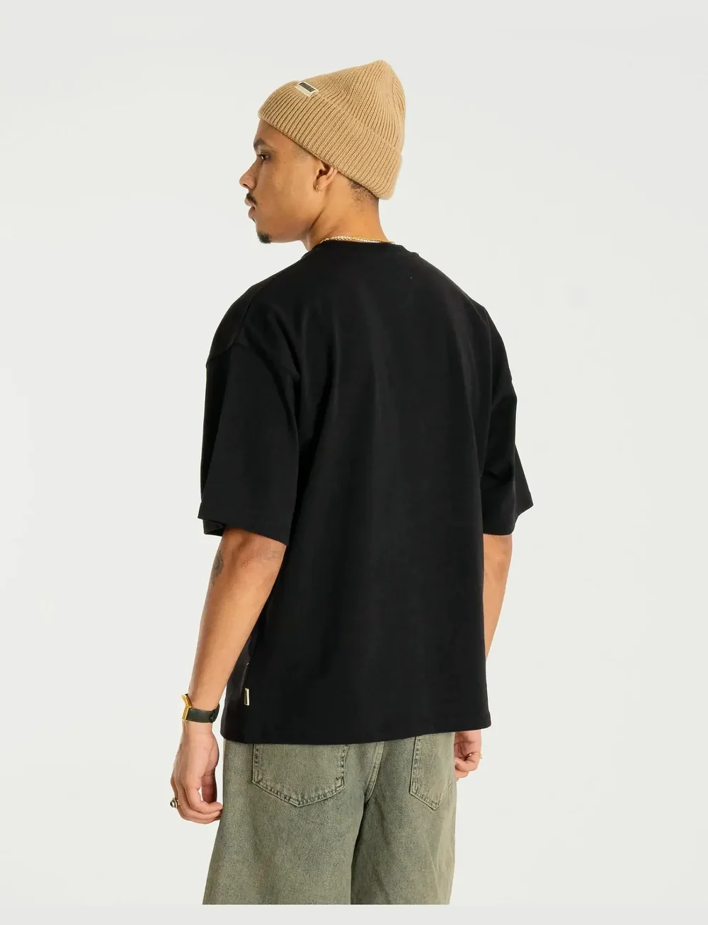 Woodbird - WBBeam Base Tee - kortærmede t-shirts - black - 4