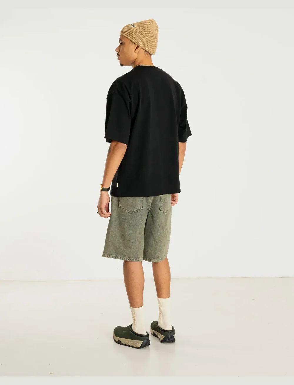 Woodbird - WBBeam Base Tee - kortærmede t-shirts - black - 5