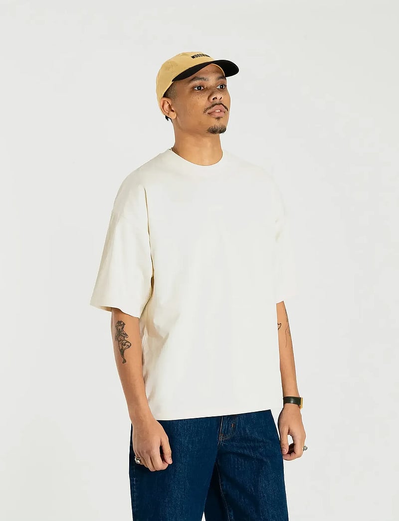 Woodbird - WBBeam Base Tee - lühikeste varrukatega t-särgid - off white - 3