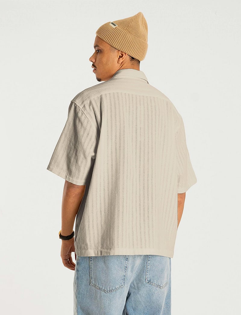 Woodbird - WBWang Chuke Shirt - kortärmade skjortor - light sand - 4