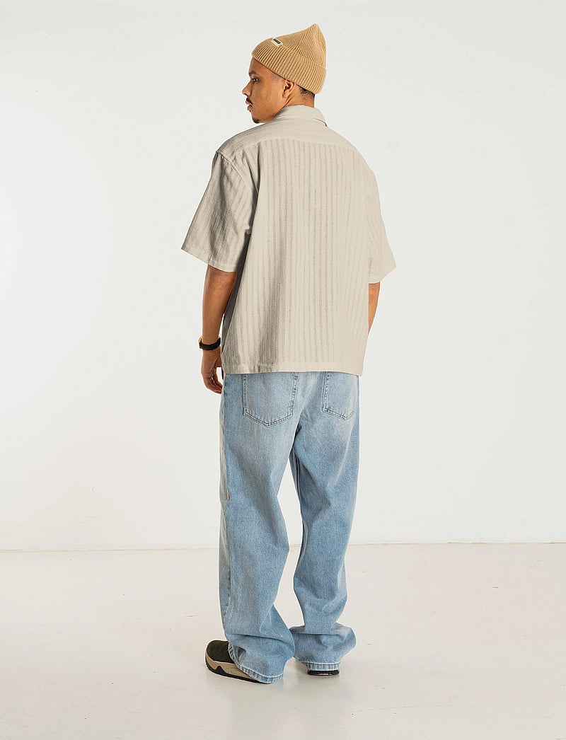 Woodbird - WBWang Chuke Shirt - kortärmade skjortor - light sand - 5