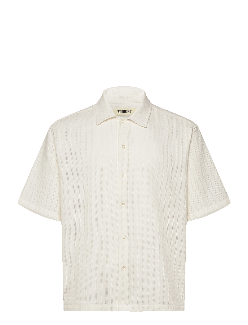 Woodbird - WBWang Chuke Shirt - kurzarmhemden - off white - 1