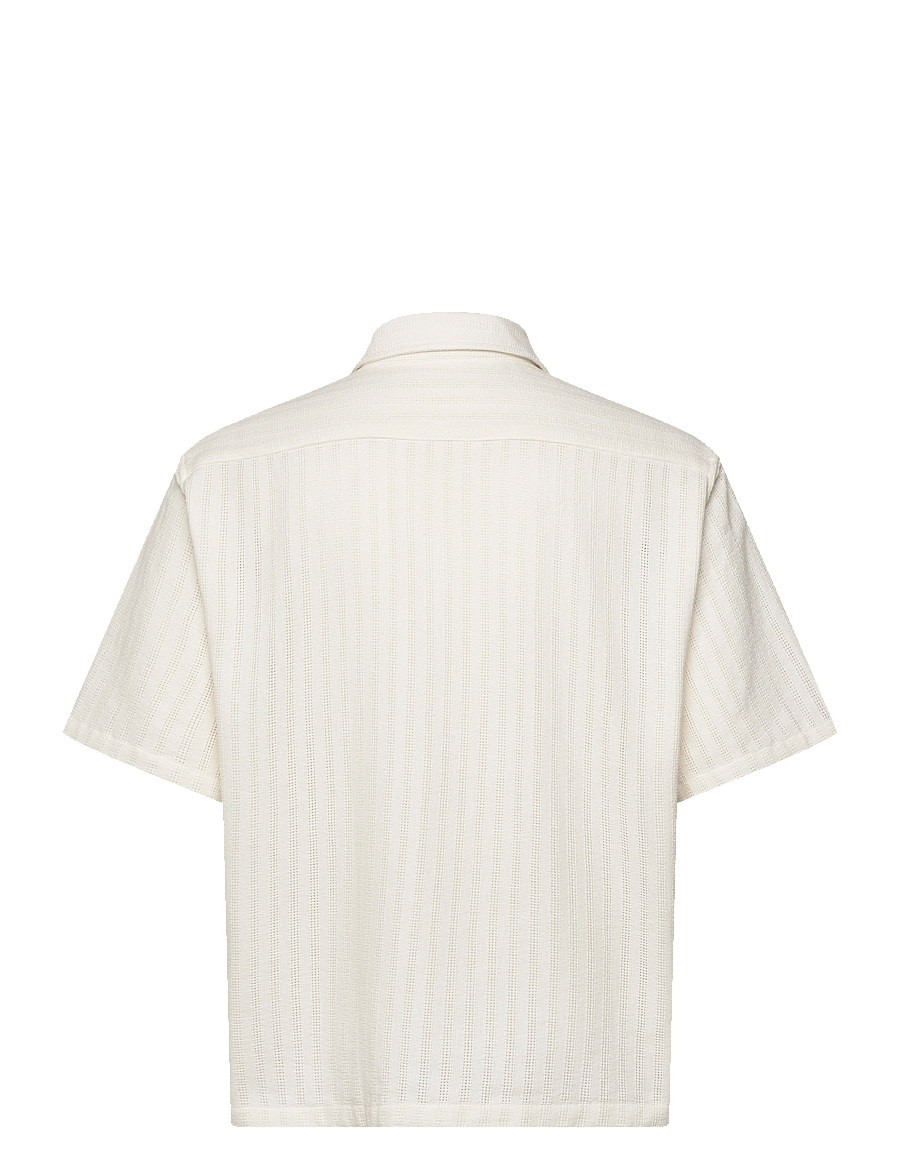 Woodbird - WBWang Chuke Shirt - kortærmede skjorter - off white - 2