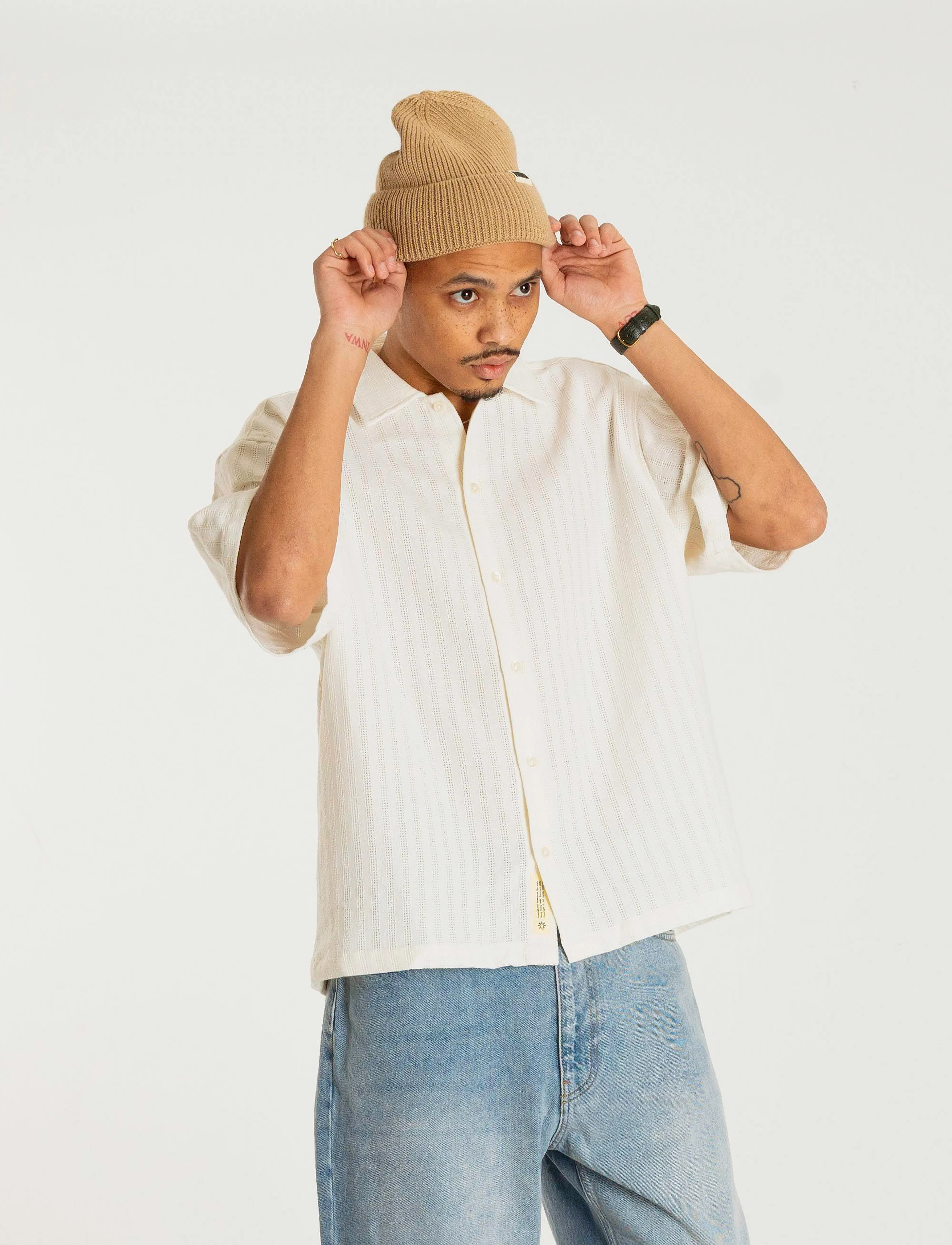 Woodbird - WBWang Chuke Shirt - off white - 3
