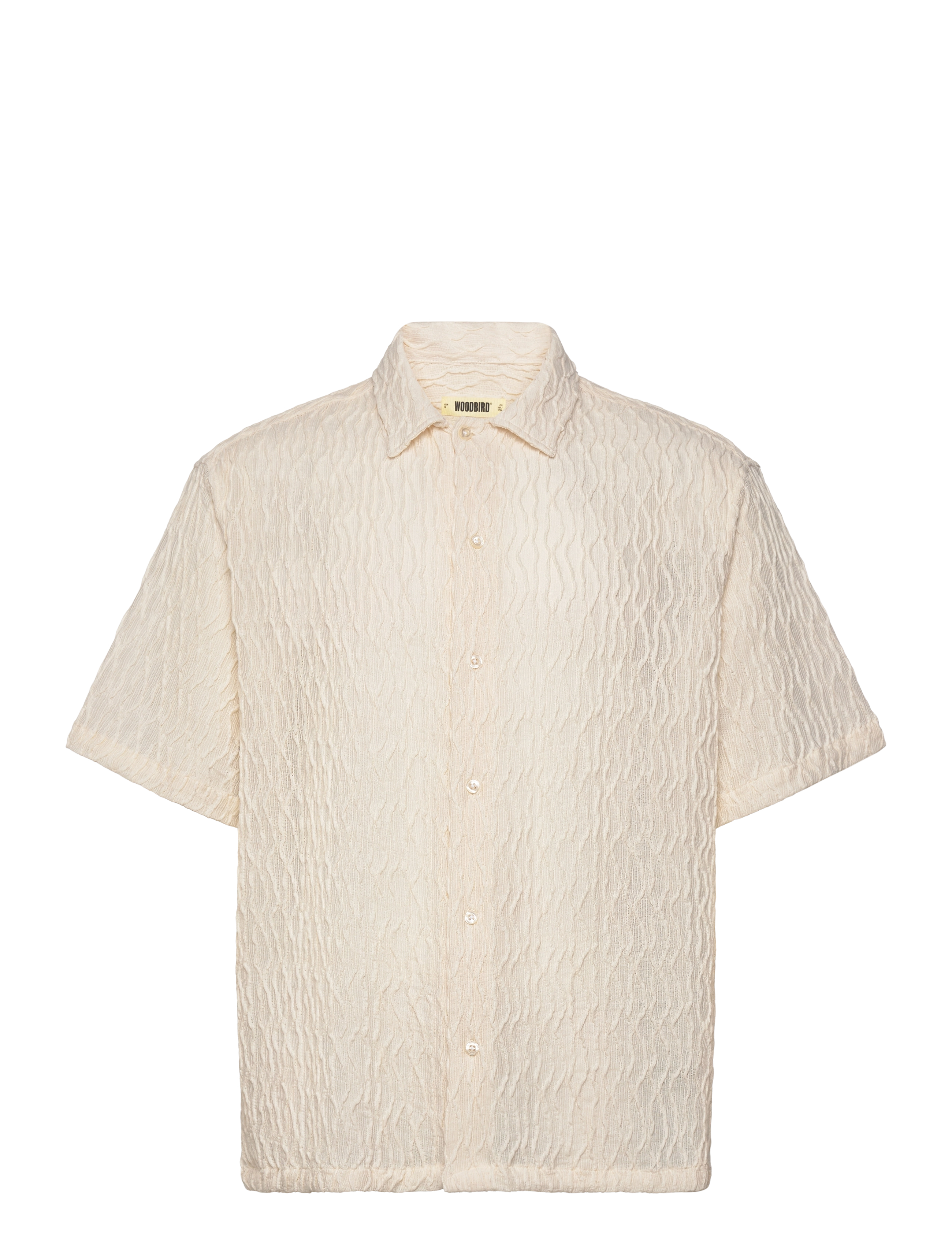 Woodbird WBSunny Crooque Shirt - Skjorter - OFF WHITE / cream