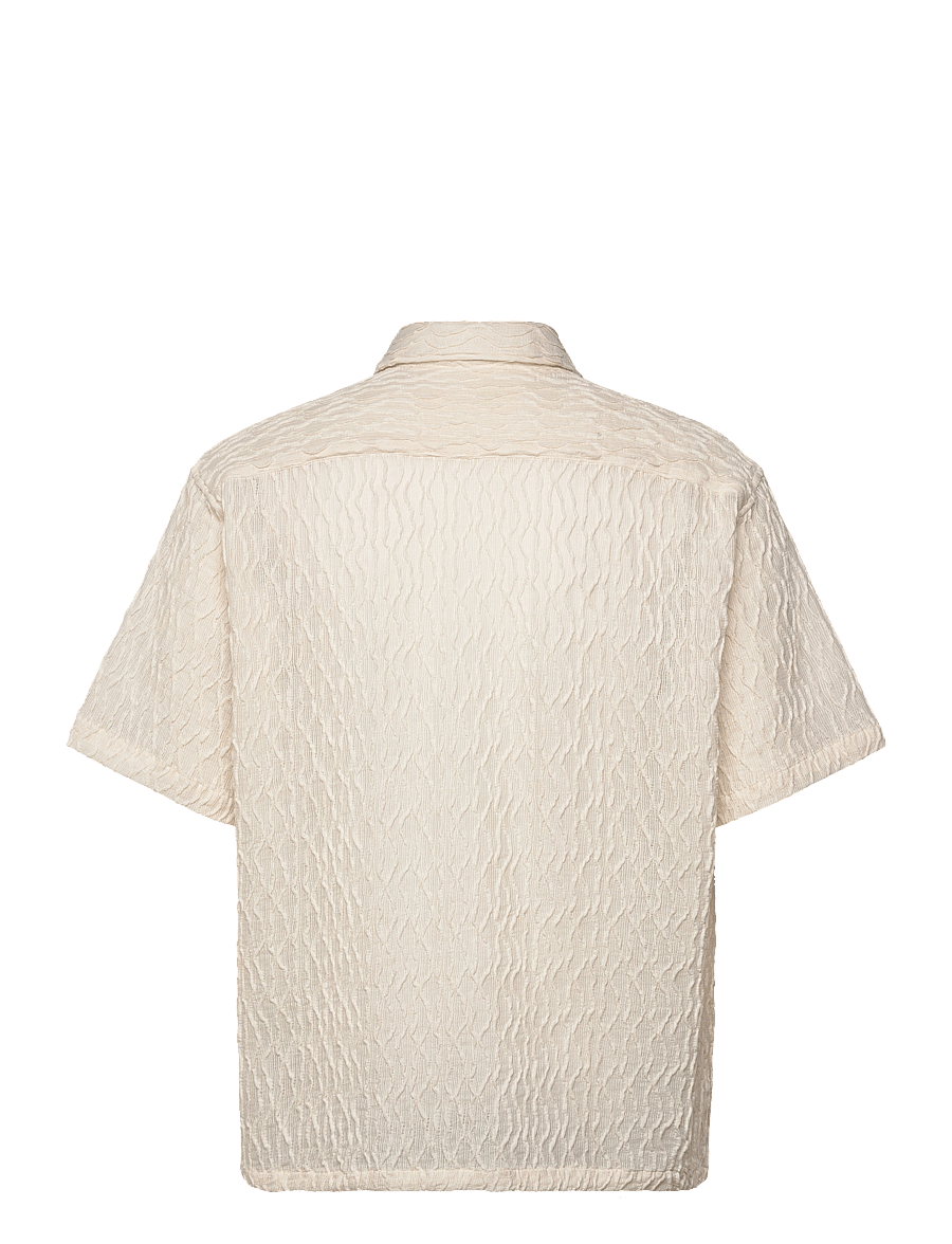 Woodbird - WBSunny Crooque Shirt - short-sleeved shirts - off white - 2