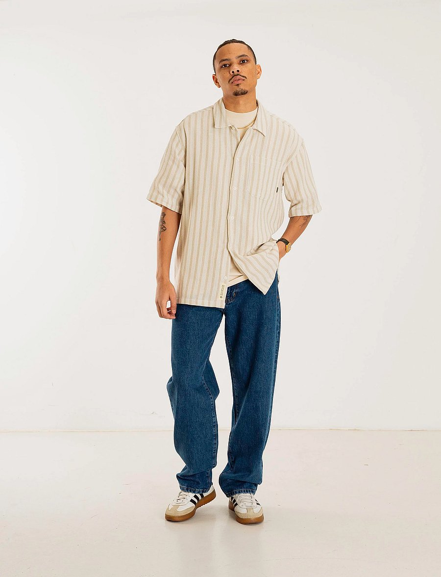 Woodbird - WBBanks Weeve Shirt - sand - 0