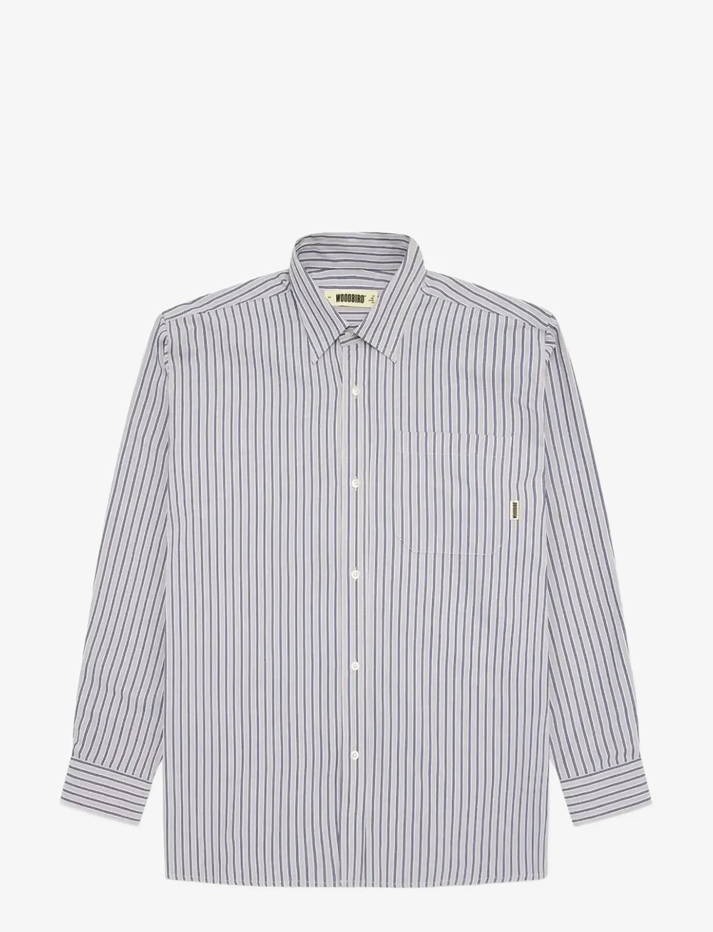 Woodbird - WBBuzo Ming Shirt - gestreifte hemden - grey - 1