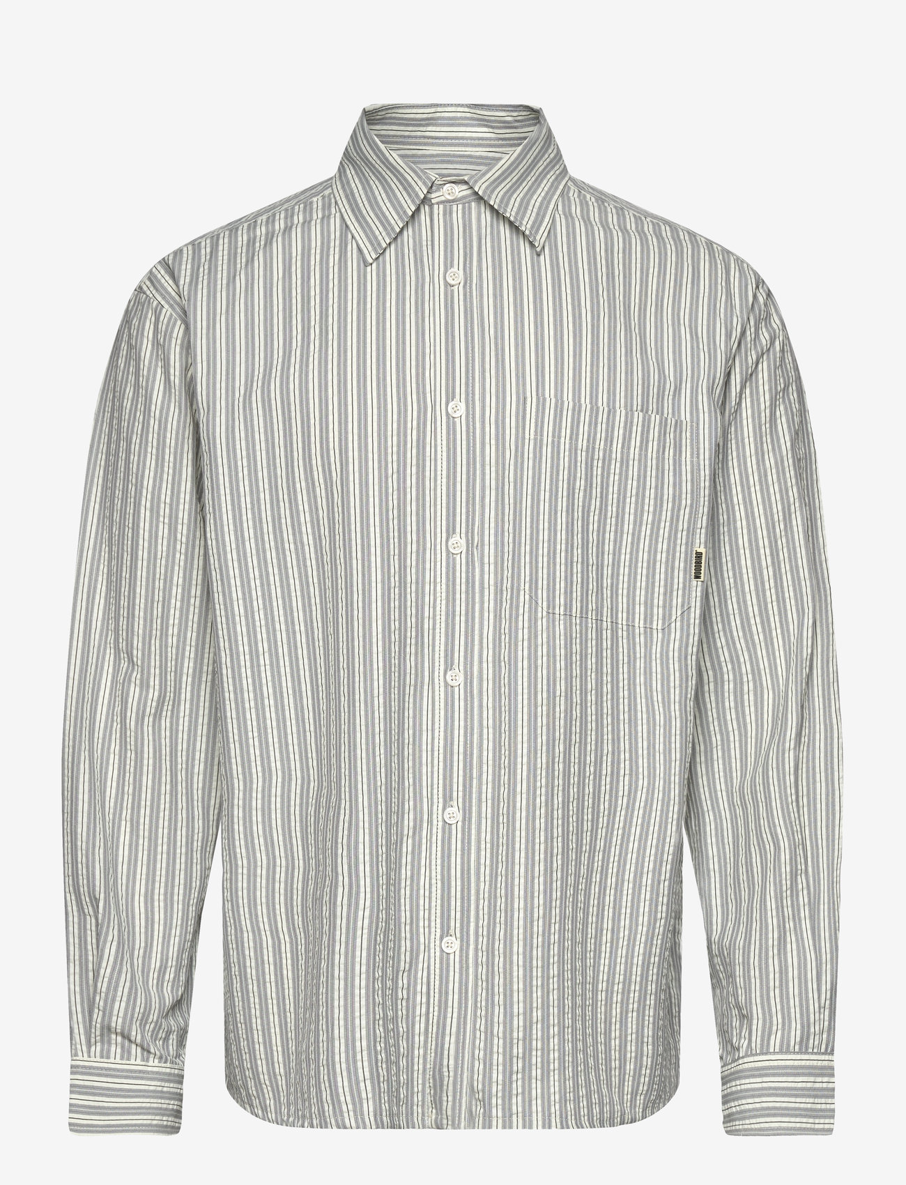Woodbird - WBBuzo Hoi Shirt - gestreifte hemden - grey - 0