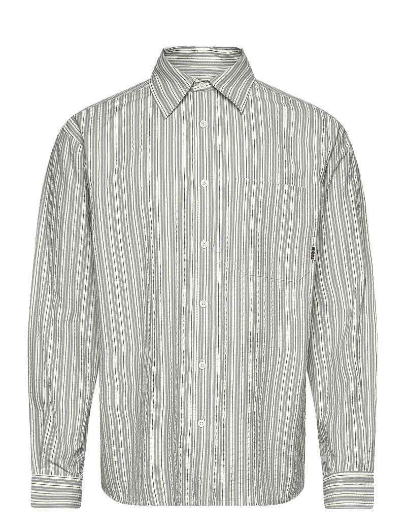 Woodbird - WBBuzo Hoi Shirt - gestreifte hemden - grey - 0